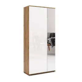asti-as-113-wb-szafa-2-drzwiowa-z-lustrem-dab-craft-bialy-polysk