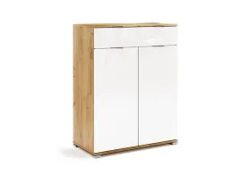 asti-as-62-wb-komoda-wysoka-2d1s-dab-craft-bialy-polysk