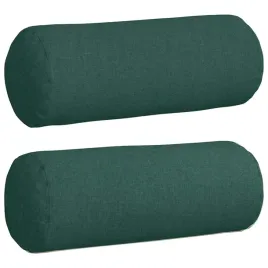 poduszki-walkowe-2-pcs-ciemna-zielen-o-25-x-70-cm-tkanina