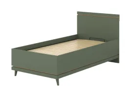 scandi-lozko-100x200-cm-ze-stelazem-zgaszona-zielen-dab-olejowany