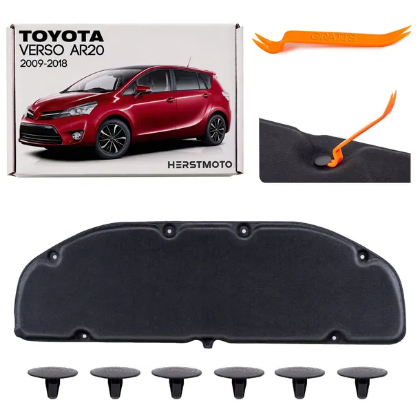 TOYOTA VERSO AR20 2009-2018 WYGŁUSZENIE MASKI 533410F020 + SPINKI