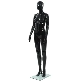 manekin-damski-ze-szklana-podstawa-czarny-blyszczacy-175-cm