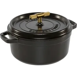 staub-la-cocotte-buster-and-punch-24-cm-rund-schwarz-gusseisen