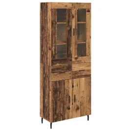 highboard-2-pcs-stare-drewno-drewno-inzynieryjne-i-szklo