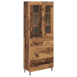 highboard-2-pcs-stare-drewno-drewno-inzynieryjne-i-szklo
