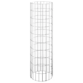 okragly-slup-gabionowy-galwanizowana-stal-o30x100-cm