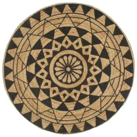 recznie-wykonany-dywanik-juta-czarny-nadruk-12