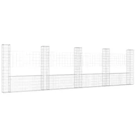 5-slupkow-gabionowych-u-ksztaltnych-500x20x150-cm-zelaznych