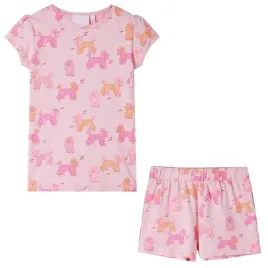 pizama-dziecieca-z-krotkimi-rekawami-jasnorozowa-104