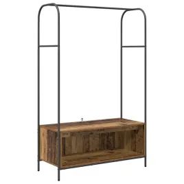 wieszak-na-ubrania-z-przechowywaniem-brazowy-100-x-44-x-160-cm
