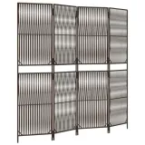 parawan-4-panelowy-brazowy-polirattan