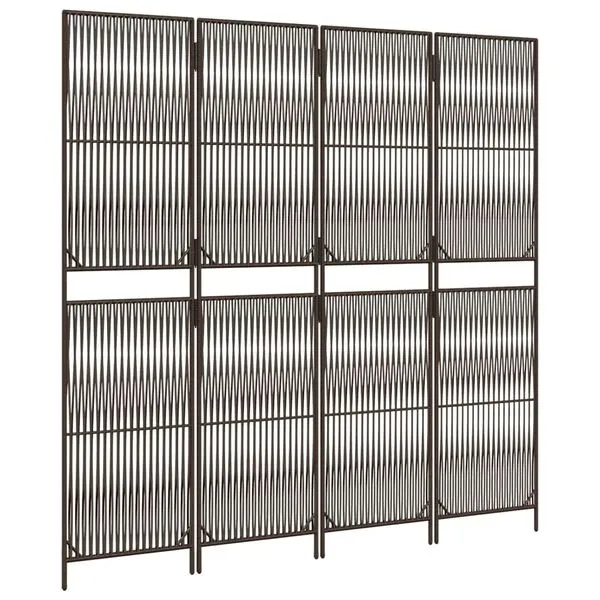 parawan-4-panelowy-brazowy-polirattan-stan-nowy-waga-z-opakowaniem-9-6-kg