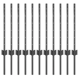 slupki-ogrodzeniowe-11-sztuk-u-channel-szary-100-cm-stal