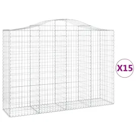 kosze-gabionowe-15-szt-200x50x140-160cm-galwanizowane-zelazo