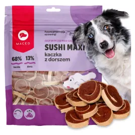 przysmaki-dla-psow-sushi-maxi-kaczka-z-dorszem-smakolyki-smaczki-maced-500g