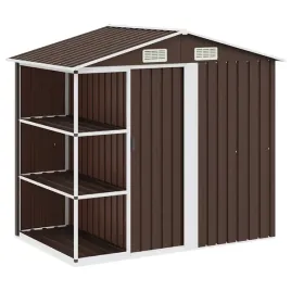 szopa-ogrodowa-z-regalem-brazowa-205x130x183-cm-zelazna