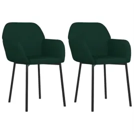 krzesla-stolowe-2-szt-ciemnozielone-obite-aksamitem