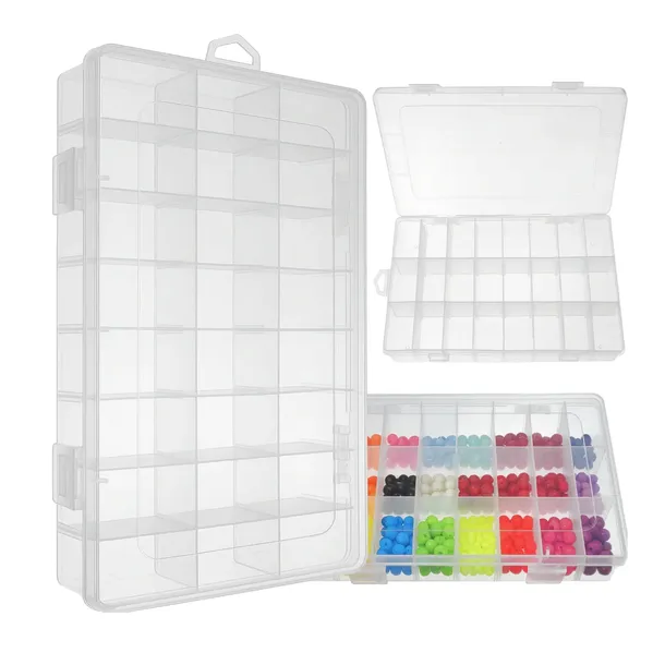 Organizer 24 przegródek 195x130x36mm - pojemnik na drobiazgi