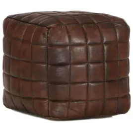 puf-ciemny-braz-40x40x40-cm-prawdziwa-kozia-skora