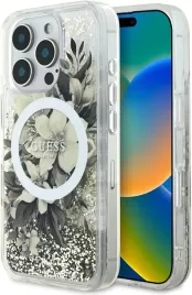 guess-etui-magsafe-do-iphone-16-pro-max-bezbarwny-w-kwiaty