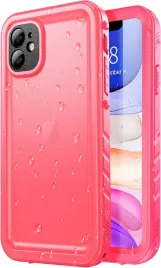 cozycase-etui-wodoodporne-360-do-iphone-11-rozowe-polmatowe