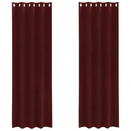 zaslony-z-zaslonami-2-pcs-czerwone-wino-140-x-260-cm-aksamit