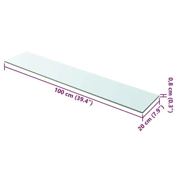 szklany-bezbarwny-panel-100x20-cm-odleglosc-miedzy-polkami-1-cm