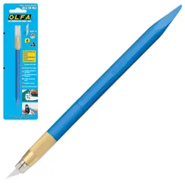 skalpel-noz-precyzyjny-noz-modelarski-5-ostrzy-nozyk-niebieski-olfa-ak-5