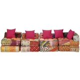 puf-modulowy-4-osobowy-patchwork-tkanina-stan-nowy