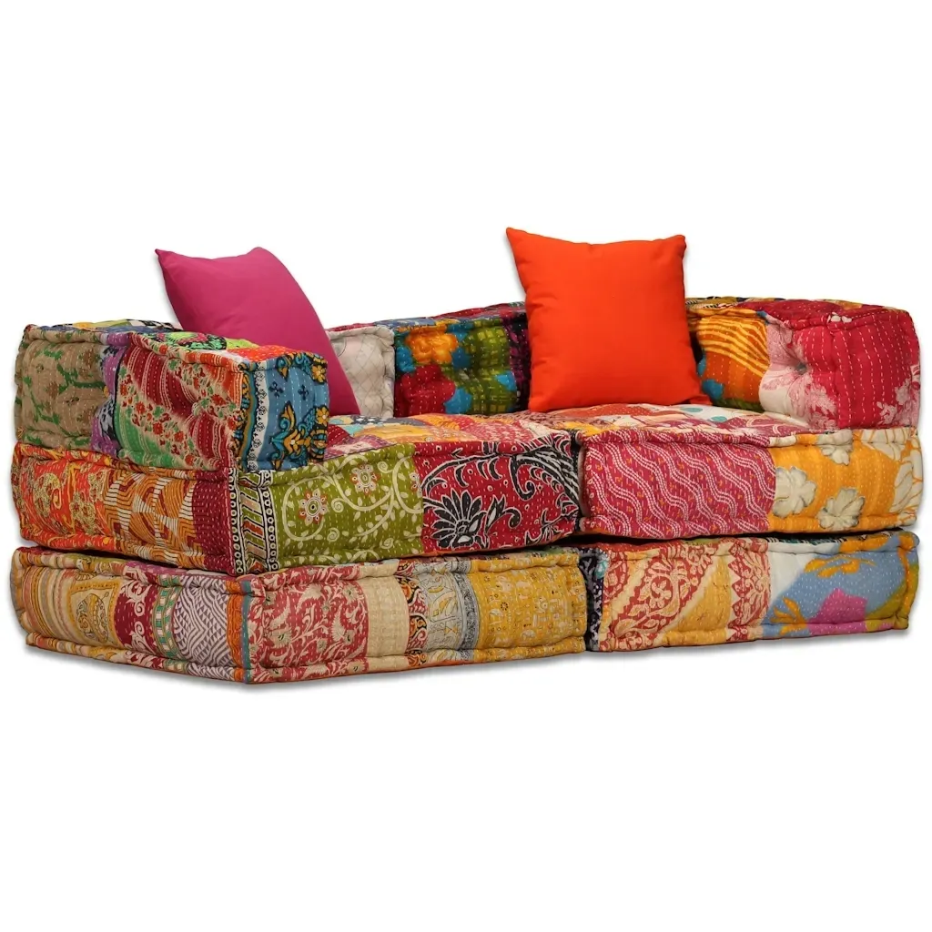 puf-modulowy-2-osobowy-patchwork-tkanina