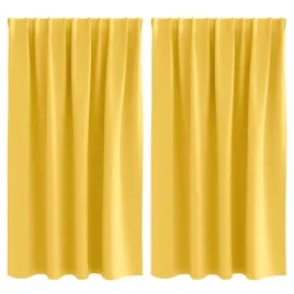 firany-blackout-z-kolkami-2-pcs-musztardowy-zolty-140-x-140-cm