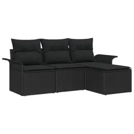 zestaw-sof-na-ogrod-z-poduszka-4-pcs-czarny-polirattan