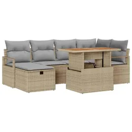 zestaw-sof-na-ogrod-z-poduszka-7-pcs-bezowy-polirattan