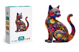 drewniane-puzzle-kot-135-elementow-a4-kolorowa-ukladanka-artystyczna