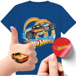 zestaw-3w1-koszulka-dla-dzieci-tatuaze-naklejki-hot-wheels-128-jakosc