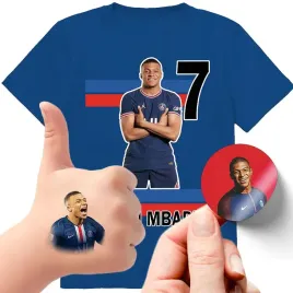 zestaw-3w1-koszulka-dla-dzieci-tatuaze-naklejki-mbappe-140-jakosc