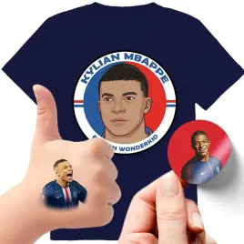 zestaw-3w1-koszulka-dla-dzieci-tatuaze-naklejki-mbappe-140-jakosc