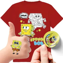 zestaw-3w1-koszulka-dla-dzieci-tatuaze-naklejki-spongebob-116-jakosc