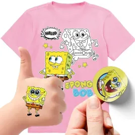 zestaw-3w1-koszulka-dla-dzieci-tatuaze-naklejki-spongebob-152-jakosc