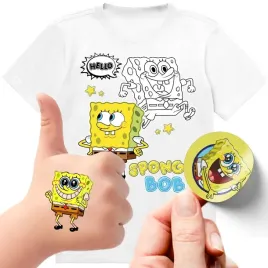 zestaw-3w1-koszulka-dla-dzieci-tatuaze-naklejki-spongebob-152-jakosc