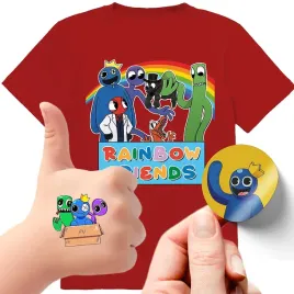 zestaw-3w1-koszulka-dla-dzieci-tatuaze-naklejki-rainbow-friends-116-jakosc
