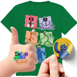 zestaw-3w1-koszulka-dla-dzieci-tatuaze-naklejki-rainbow-friends-116-jakosc