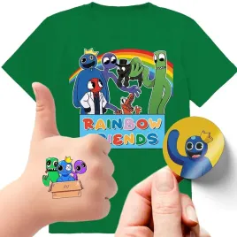 zestaw-3w1-koszulka-dla-dzieci-tatuaze-naklejki-rainbow-friends-140-jakosc