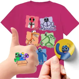 zestaw-3w1-koszulka-dla-dzieci-tatuaze-naklejki-rainbow-friends-152-jakosc