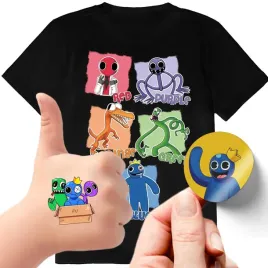 zestaw-3w1-koszulka-dla-dzieci-tatuaze-naklejki-rainbow-friends-152-jakosc