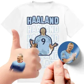 zestaw-3w1-koszulka-dla-dzieci-tatuaze-naklejki-erling-braut-haaland-140