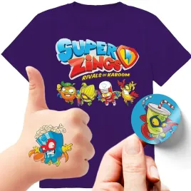zestaw-3w1-koszulka-dla-dzieci-tatuaze-naklejki-super-zings-140-jakosc