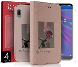 zestaw-etui-do-huawei-y6-2019-wzory-szklo-x4