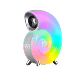 lampka-nocna-led-z-zegarkiem-i-glosnikiem-bluetooth-slimak-muszla