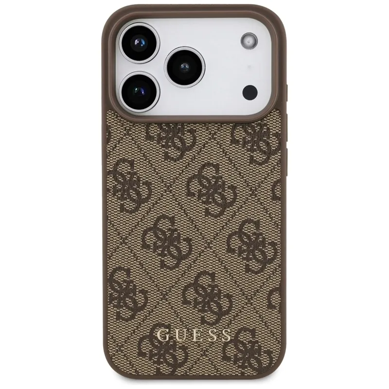 guess-4g-classic-etui-iphone-17-pro-brazowy